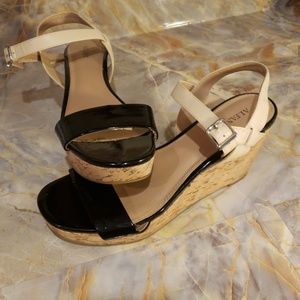 Alfani Strappy Wedges with Cork Heels